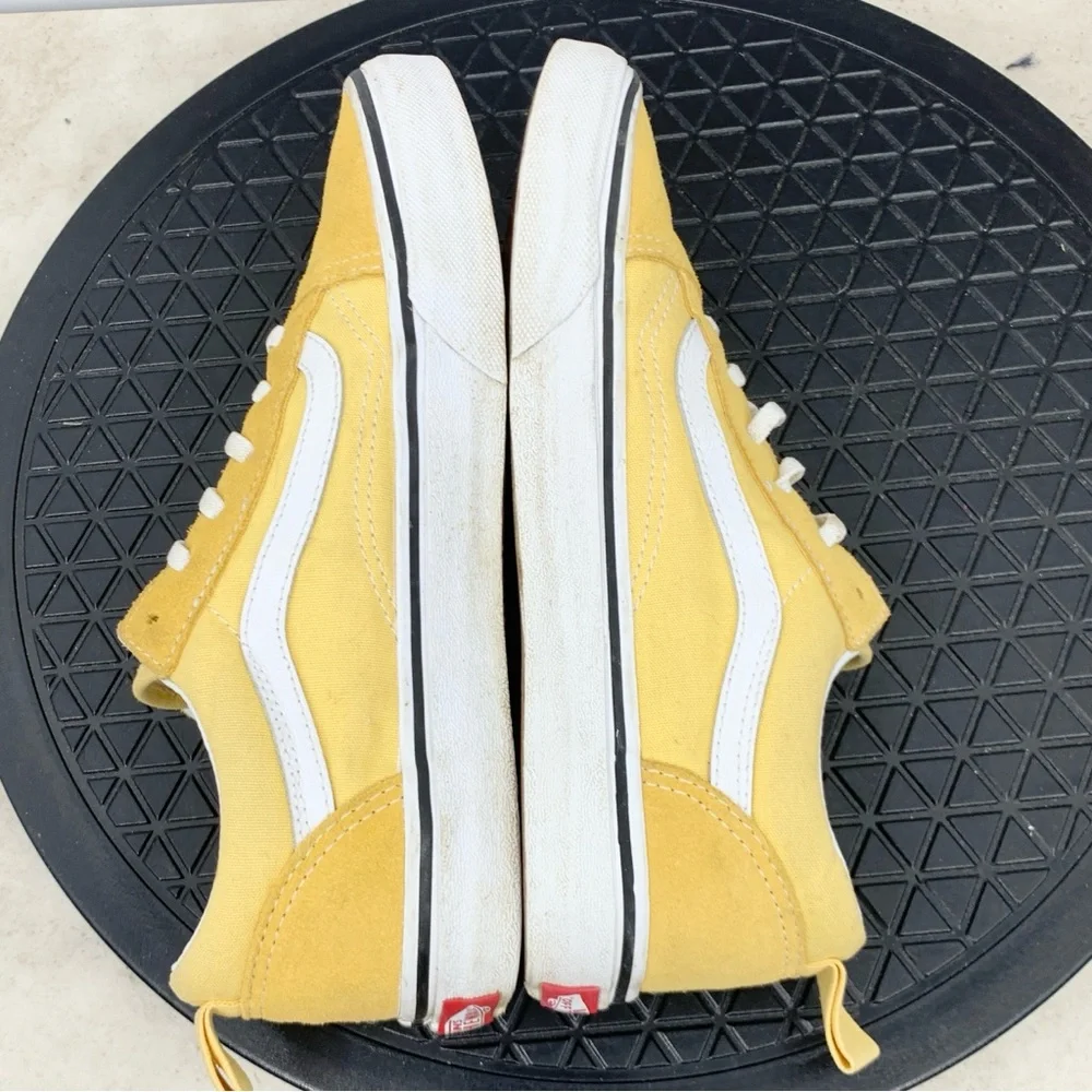 Vans Sneakers‎ Kids Size 6.5 Shoes Yellow Suede Old Skool Slip On Boys Girls